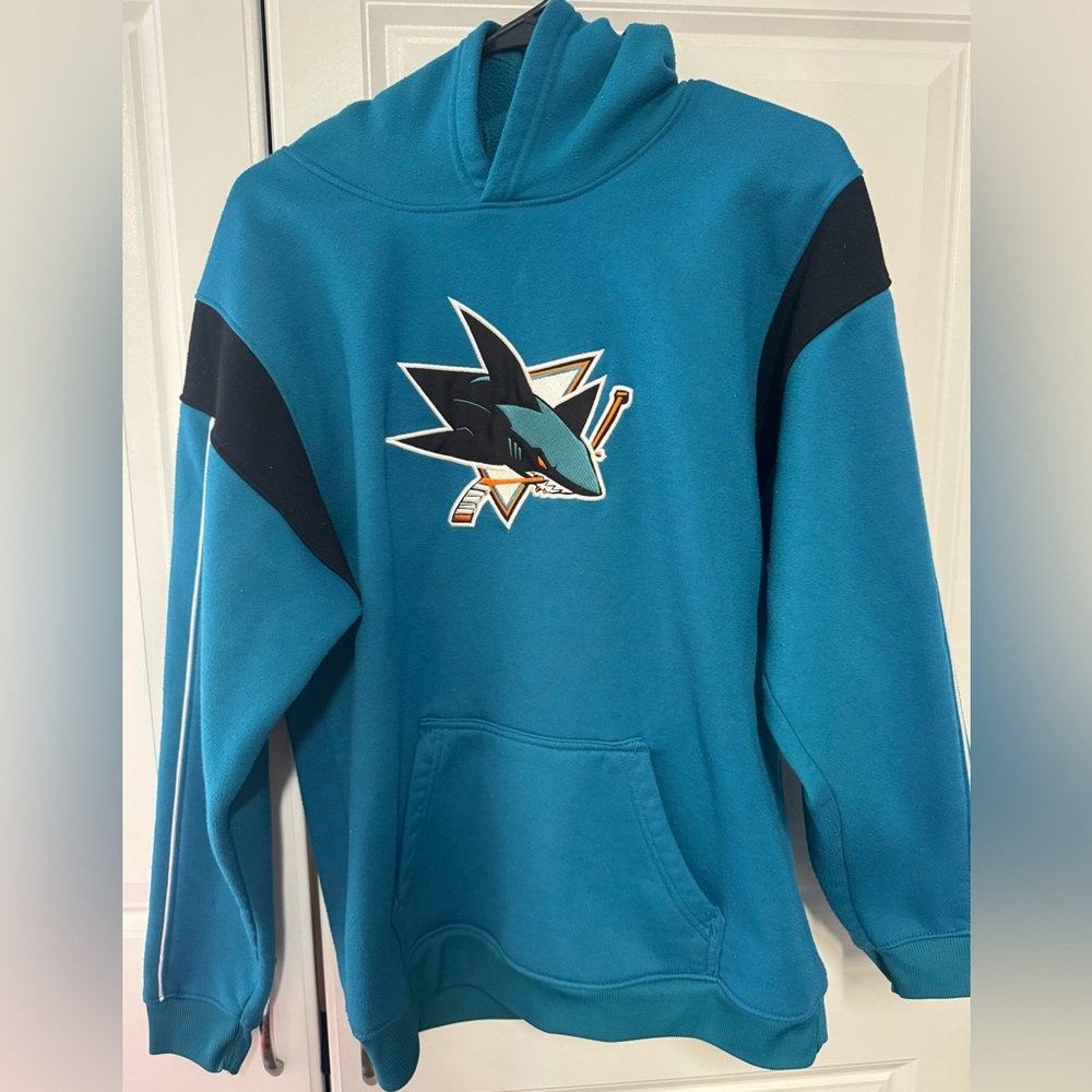 Teal and Black kids xl sweater